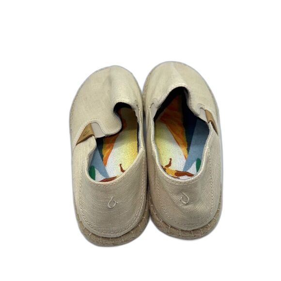 OluKai Kaula Pa'a Kapa Espadrille Loafer - Natural 40/10 - Picture 6 of 10